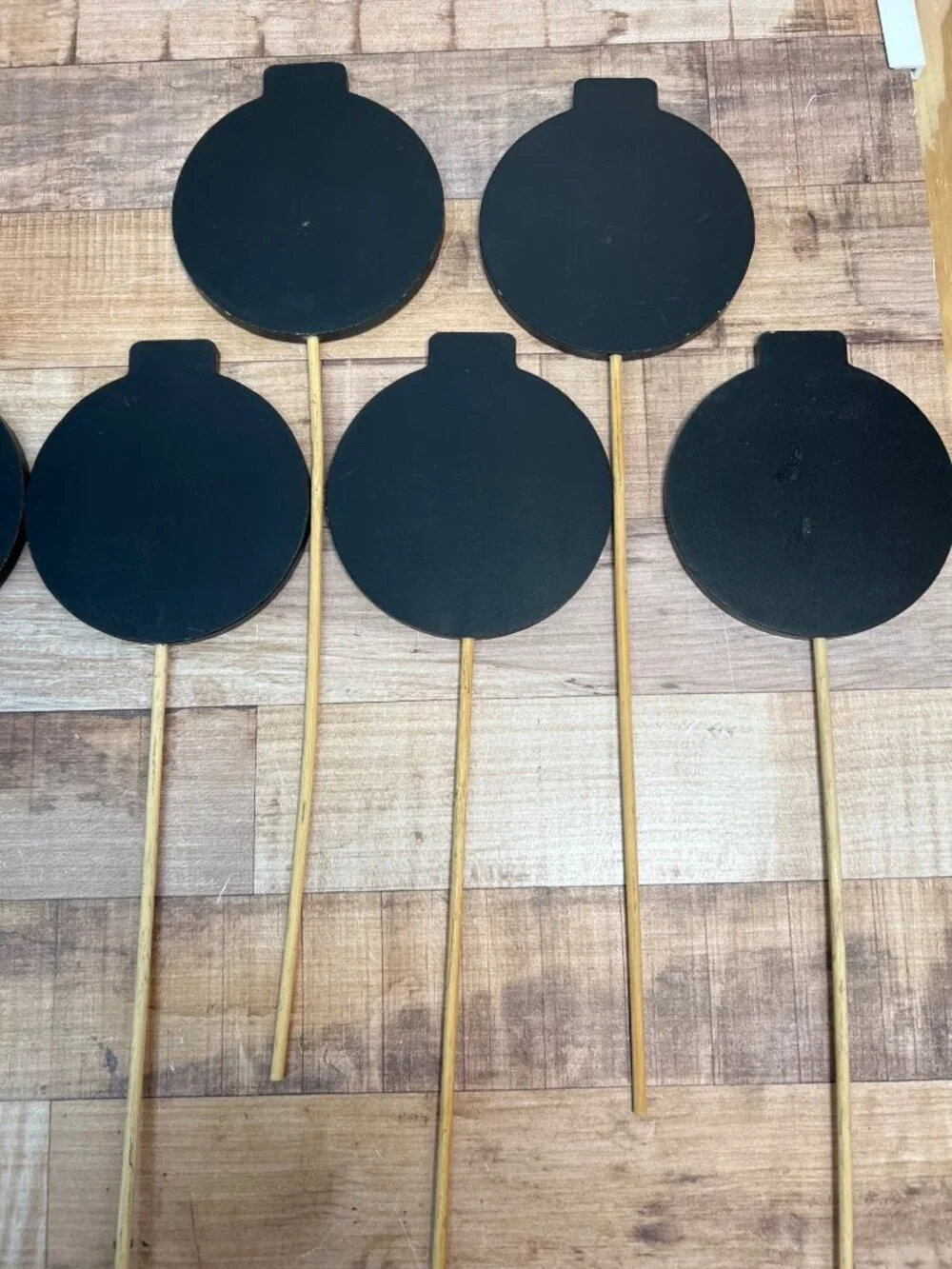 Chalkboard Christmas Ornament Markers Set Of 9 With Wooden Sticks